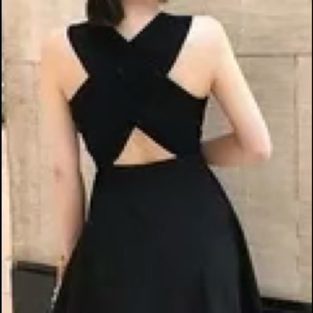 Black Hepburn Style Dress